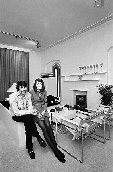 Sandie Shaw with her husband Jeff Banks at their home in Blackheath, South-East London