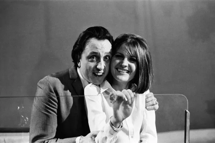 Framed Print : Sandie Shaw and Ken Dodd appear on the ABC Television Show Doddys Music Box Framed Print : Sandie Shaw and Ken Dodd appear on the ABC Television Show Doddys Music Box