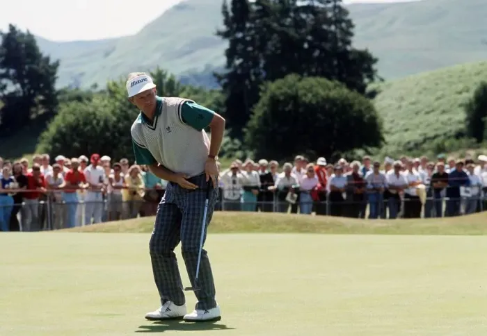 Framed Print : Sandy Lyle Scottish golfer in action June 1989 Framed Print : Sandy Lyle Scottish golfer in action June 1989
