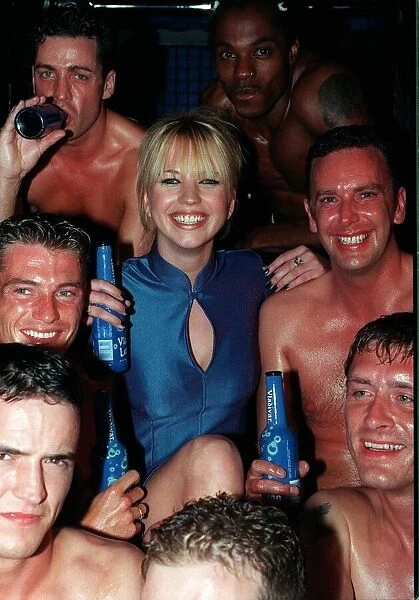Sarah Cox TV Presenter at Stringfellows nightclub September 1997