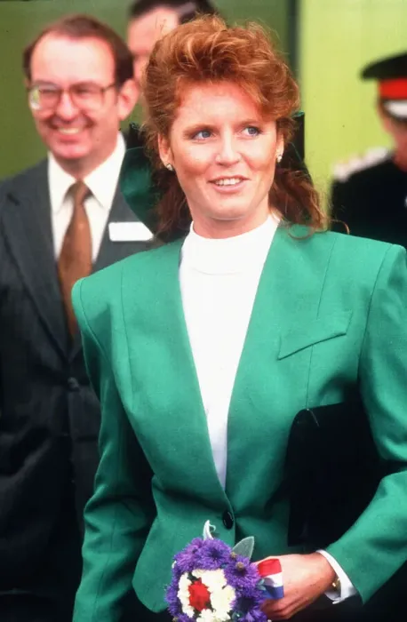 Framed Print : Sarah ferguson on a visit to the superhanger at the imperial war museum