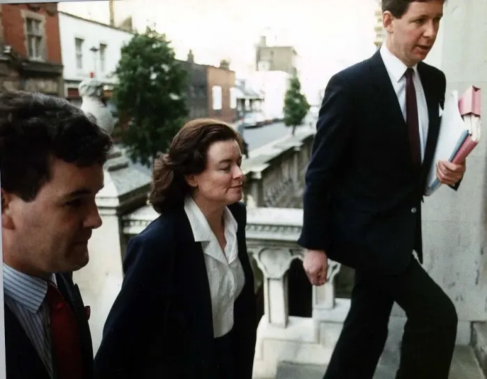 Framed Print : Sarah Keays who had an affair with Cecil Parkinson arrives at High Court Sara Keays who Framed Print : Sarah Keays who had an affair with Cecil Parkinson arrives at High Court Sara Keays who