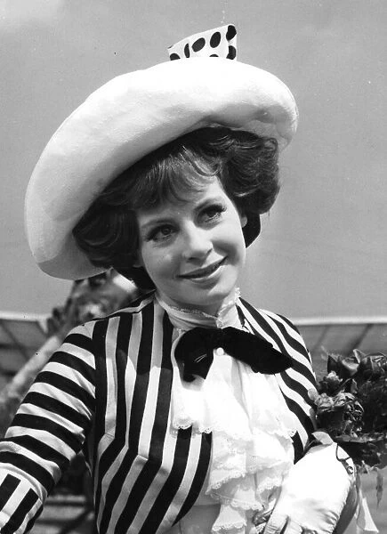 Sarah Miles in costume during filming Those Magnificent Men in Their Flying Machines