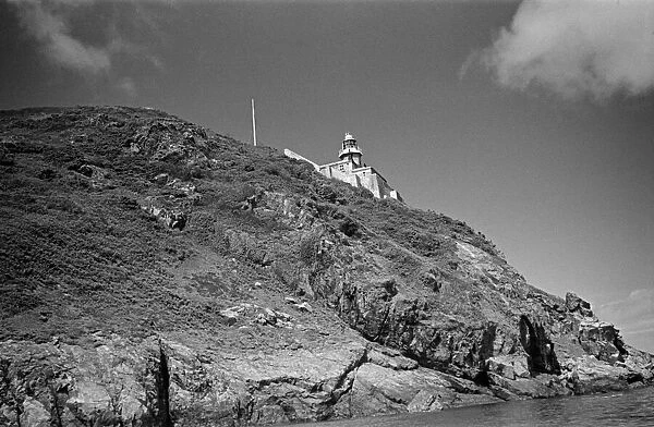 Sark lighthouse on Point Robert, Channel Islands. July 1947