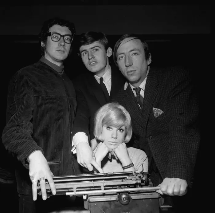 Framed Print : The Scaffold pop group March 1964 Roger McGough Mike McGear John Gorman and Shelia Fearn Framed Print : The Scaffold pop group March 1964 Roger McGough Mike McGear John Gorman and Shelia Fearn