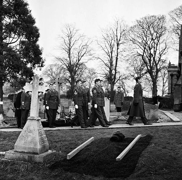 A full scale rehearsal of Sir Winston Churchills funeral is carried out in