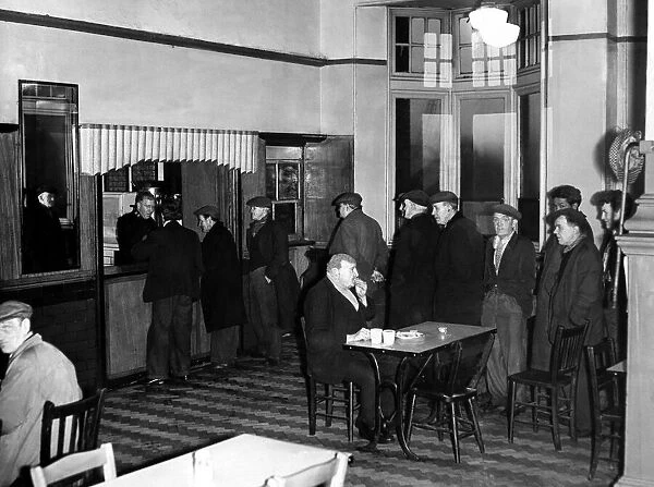 A scene from one of the dining halls of the Salvation Army on 28th January 1958
