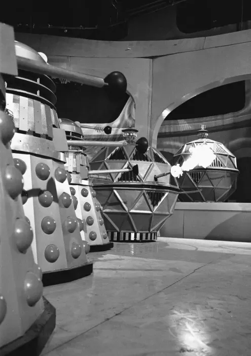 Framed Print : A scene from the Dr Who tv series, the story is called The Chase Framed Print : A scene from the Dr Who tv series, the story is called The Chase