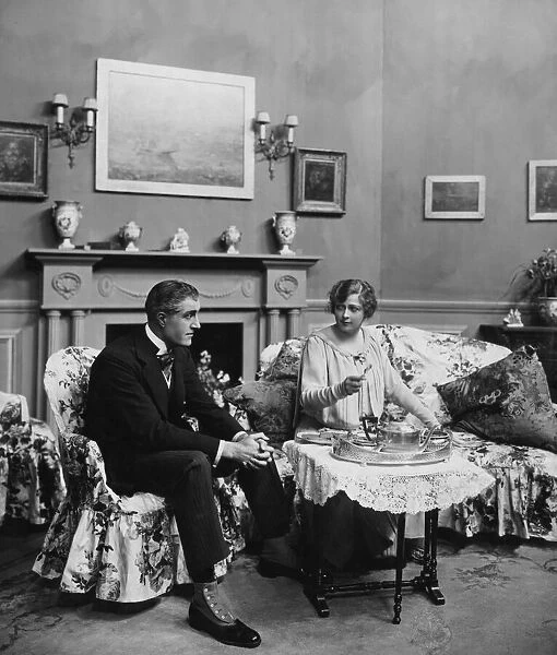 Scene from the play The Laughing Lady. 17 November 1922