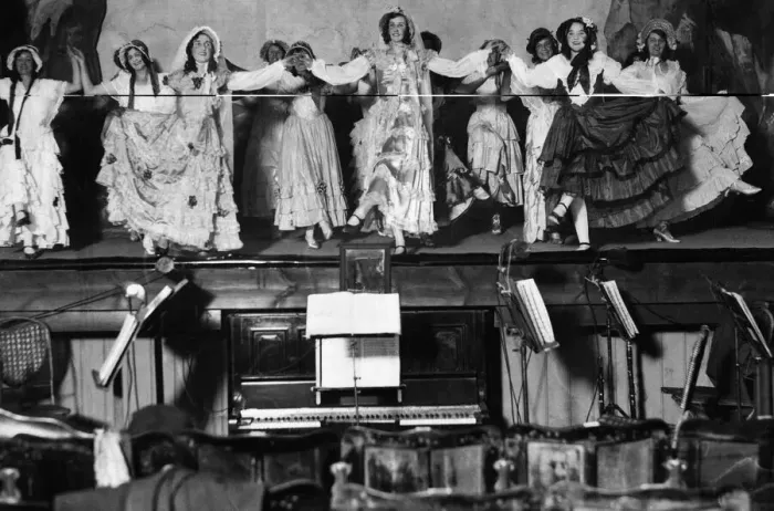 Framed Print : Scene from the play The Pirates of Penzance. 25 February 1930