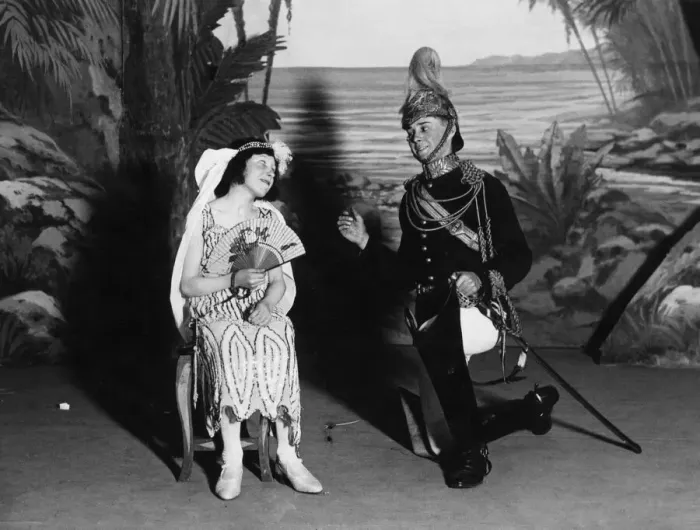 Framed Print : Scene from the play Utopia Ltd. 3rd April 1929 Framed Print : Scene from the play Utopia Ltd. 3rd April 1929