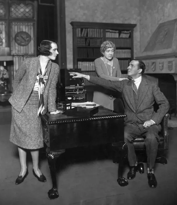 Framed Print : Scene from the play This Way To Paradise. 8th February 1930