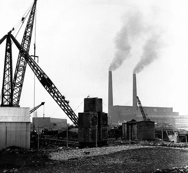 The scene on the site of the new Aberthaw B Power Station