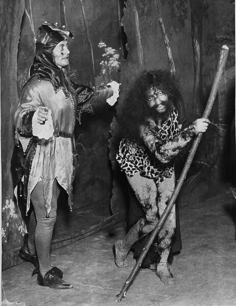 Scene from the theatre play The Tempest. 14th December 1921