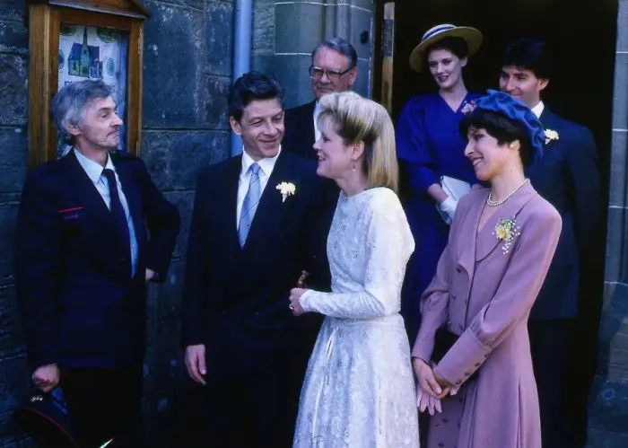 Framed Print : Scene from TV programme Take The High Road March 1991 Framed Print : Scene from TV programme Take The High Road March 1991