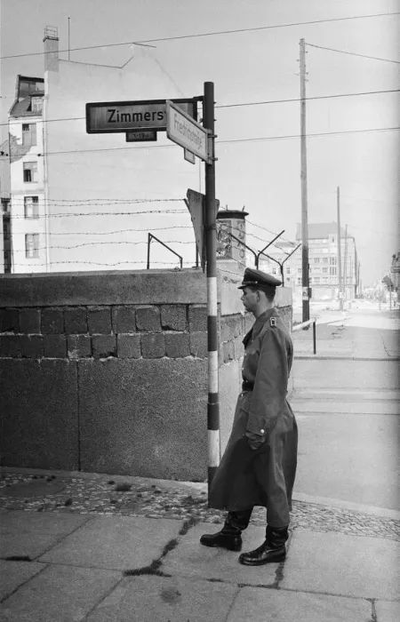 Framed Print : Scenes in Berlin shortly after the erection of the Berlin Wall Framed Print : Scenes in Berlin shortly after the erection of the Berlin Wall