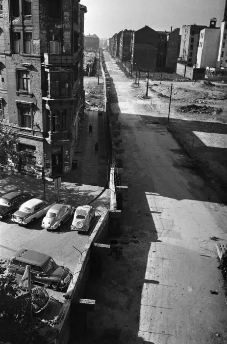 Framed Print : Scenes in Berlin shortly after the erection of the Berlin Wall