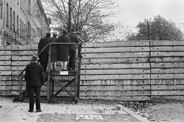 Scenes in Berlin, three years after work began on the construction of the Berlin Wall