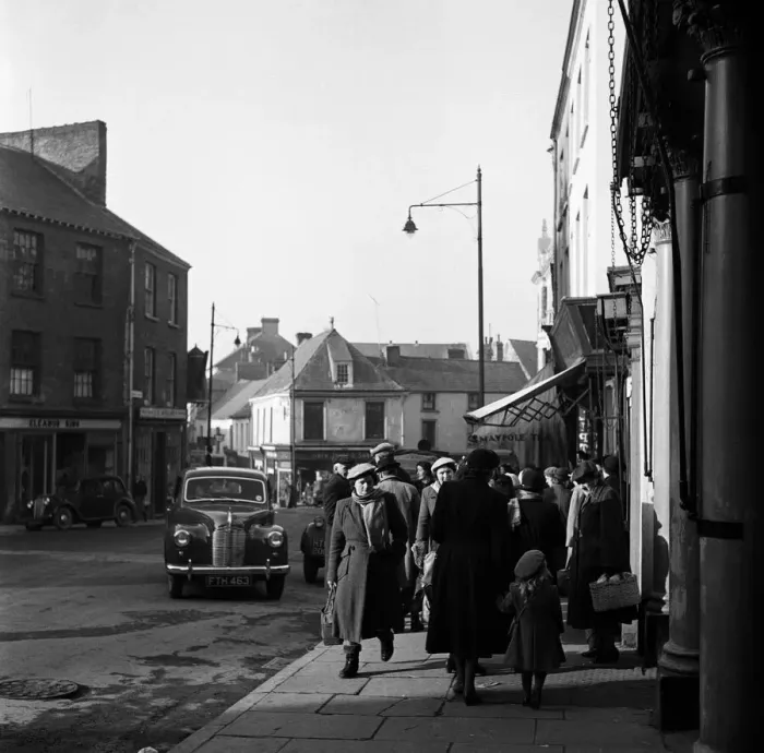 Framed Print : Scenes in Carmarthen, Carmarthenshire, Wales. Circa 1952 Framed Print : Scenes in Carmarthen, Carmarthenshire, Wales. Circa 1952