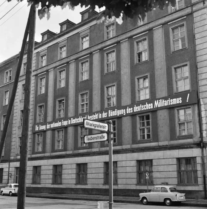 Framed Print : Scenes in East Berlin, East Germany showing daily life continuing as normal soon after Framed Print : Scenes in East Berlin, East Germany showing daily life continuing as normal soon after