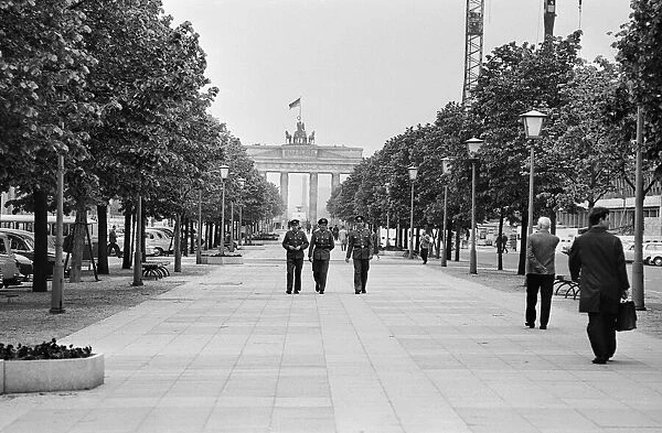 Scenes in East Berlin, four years after work began on the construction of the Berlin Wall
