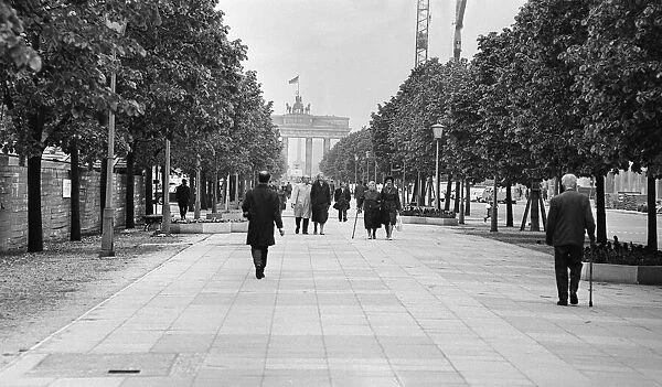 Scenes in East Berlin, four years after work began on the construction of the Berlin Wall