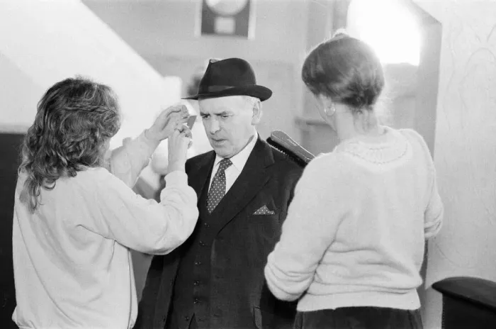 Framed Print : Behind the scenes filming of Minder, a British comedy drama TV Series set in the London Framed Print : Behind the scenes filming of Minder, a British comedy drama TV Series set in the London