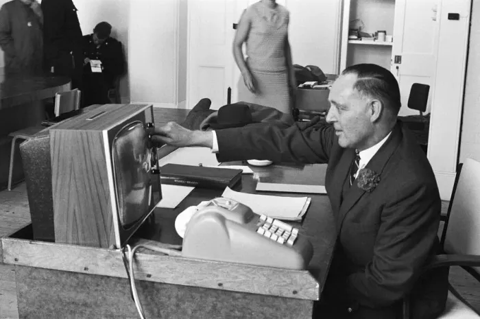 Framed Print : Scenes at Glorious Goodwood. CCTV in use at Goodwood for the first time
