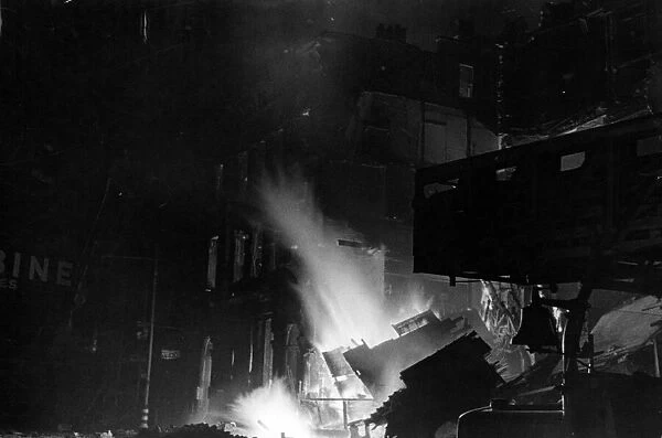 Scenes during the London blitz. 29th December 1940
