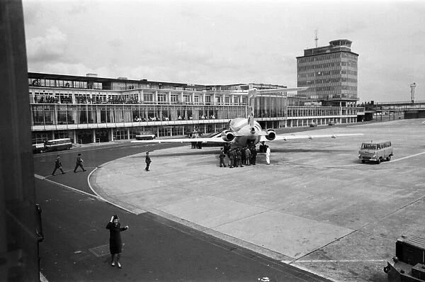 Scenes at Manchester Airport. 13th June 1967