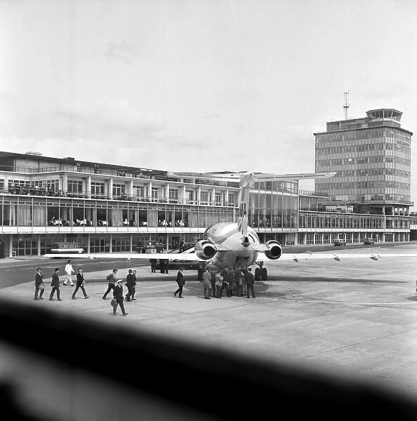 Scenes at Manchester Airport. 13th June 1967