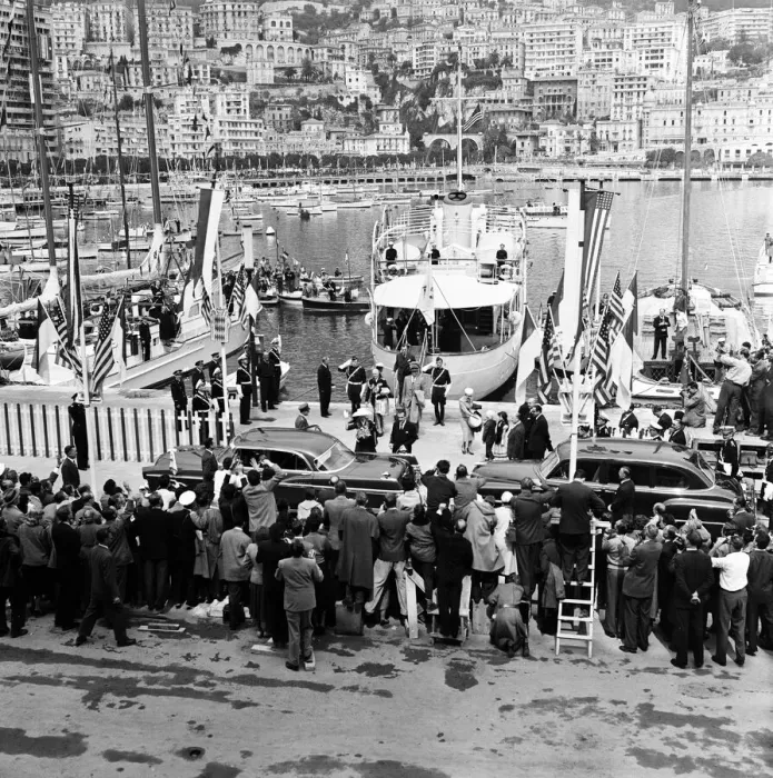 Framed Print : Scenes in Monte Carlo, Monaco, ahead of the wedding of Grace Kelly and Prince Rainier Framed Print : Scenes in Monte Carlo, Monaco, ahead of the wedding of Grace Kelly and Prince Rainier