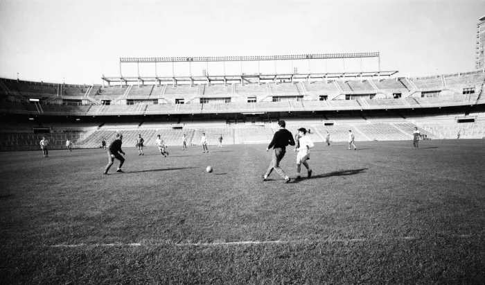 Framed Print : Behind the scenes at Real Madrid Football Club, Santiago Bernabeu Stadium, Madrid, Spain