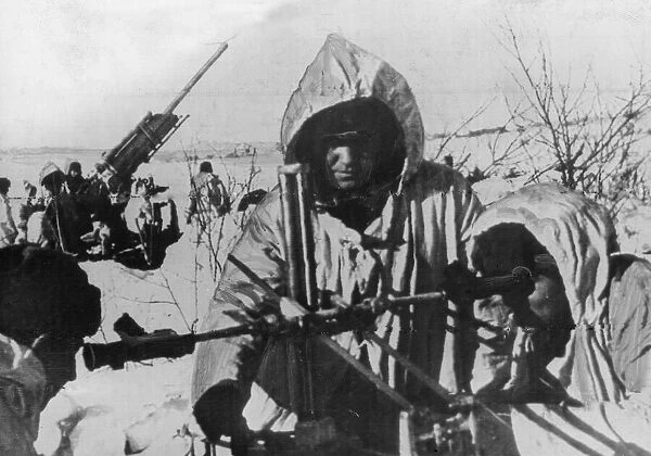 Scenes on the Russian front during the counter-offensive campaign of the Soviet Red Army