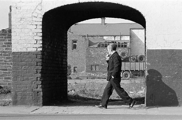 Scenes in South Bank, Middlesbrough, North Yorkshire. 1973