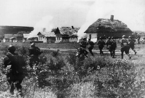 Scenes on the Soviet front during the counter-offensive campaign of the Red Army to