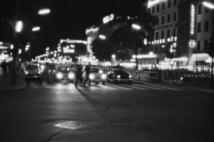 Framed Print : Scenes in West Berlin, West Germany showing daily life continuing as normal soon after Framed Print : Scenes in West Berlin, West Germany showing daily life continuing as normal soon after