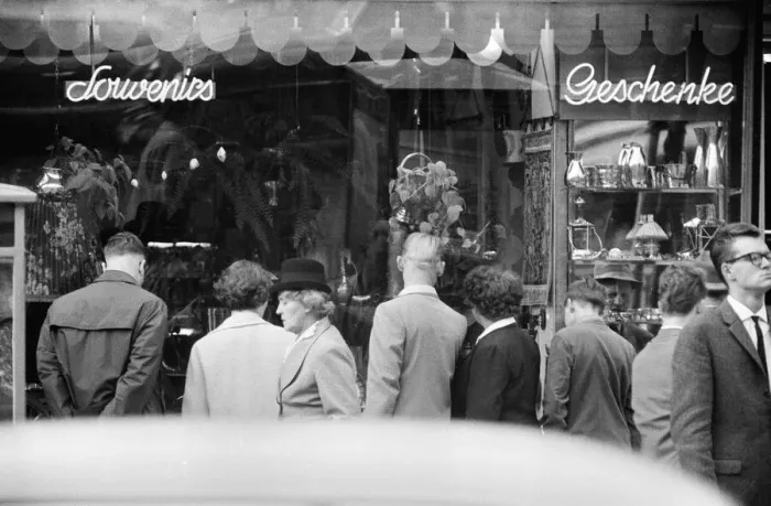 Framed Print : Scenes in West Berlin, West Germany showing daily life continuing as normal soon after Framed Print : Scenes in West Berlin, West Germany showing daily life continuing as normal soon after