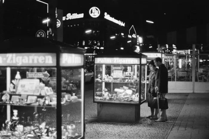 Framed Print : Scenes in West Berlin, West Germany showing daily life continuing as normal soon after