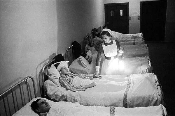 Scenes at Westminster Hospital on christmas Eve 1940. 24th December 1940