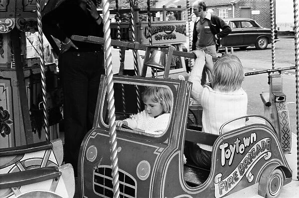 Scenes at Weymouth Fairground, Dorset. 14th July 1977