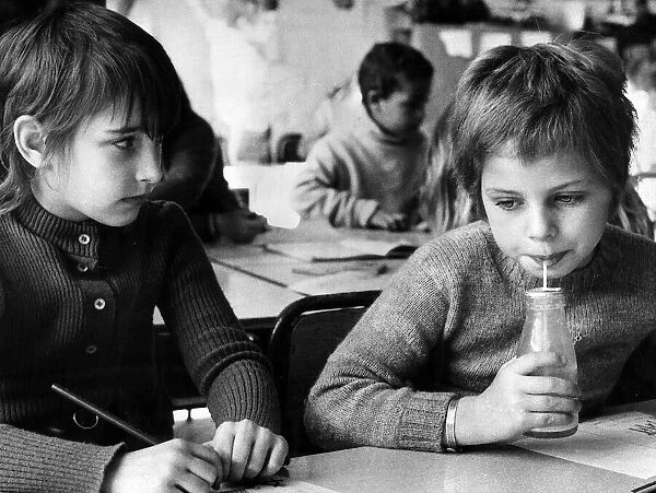 School milk apartheid at Avondale Park Junior Mixed School Kensington London
