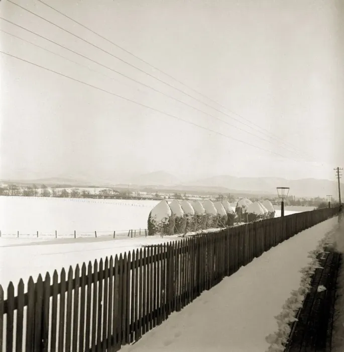 Framed Print : Scotland covered in snow as a steam traintravels from Perth northwards to the Forres in Framed Print : Scotland covered in snow as a steam traintravels from Perth northwards to the Forres in