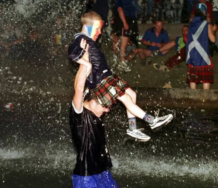 Framed Print : Scotland fans World Cup France 98 Football June 1998 Scottish supporters Framed Print : Scotland fans World Cup France 98 Football June 1998 Scottish supporters