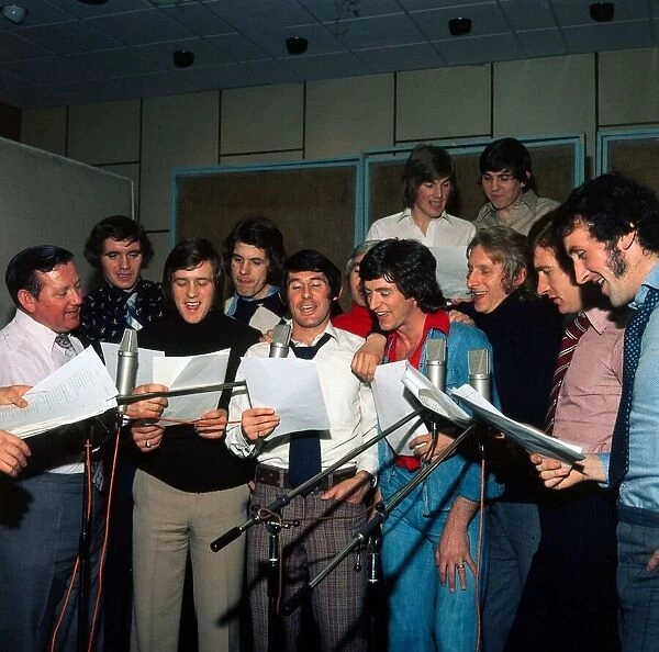 Scotland Football World Cup Squad 1974 Recording song in London for West