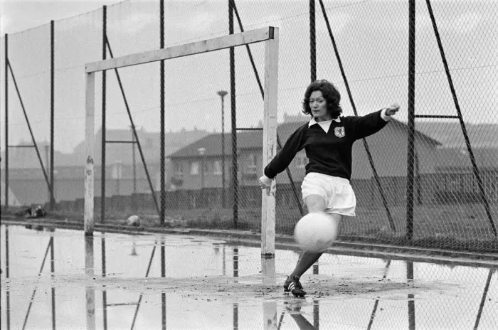 Framed Print : Scotland Ladies football star Edna Neillis has been informed by the Ladies Football