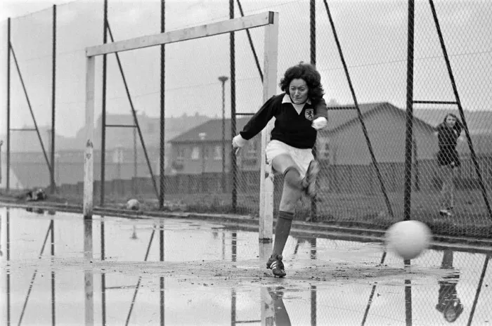 Framed Print : Scotland Ladies football star Edna Neillis has been informed by the Ladies Football