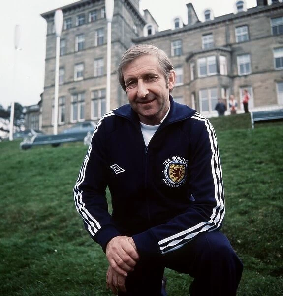 Scotland manager Ally MacLeodwearing a team tracksuit. 1978