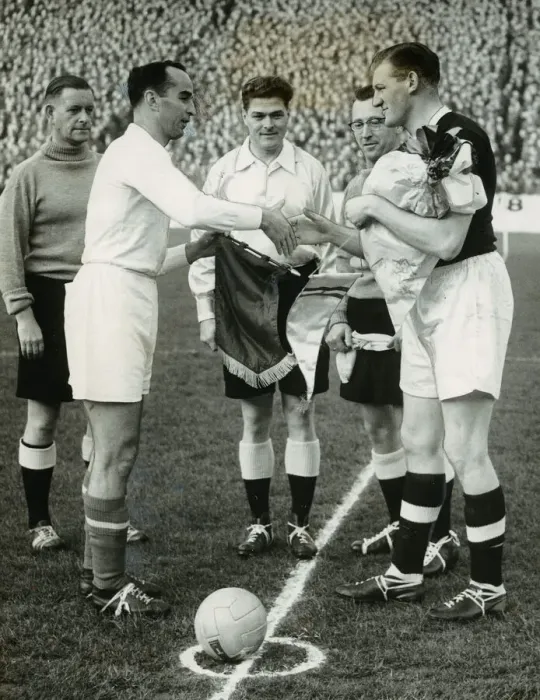 Framed Print : Scotland v Yugoslavia International at Hampden Park Glasgow November 1956