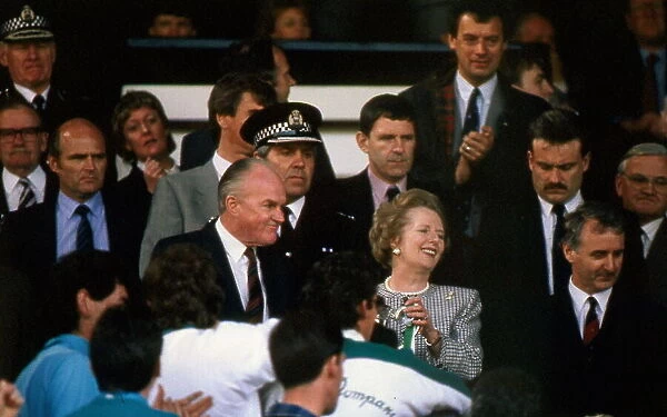 Scottish Cup Final 15 / 05 / 1988. Guest on honour Prime Minister Margaret Thatcher